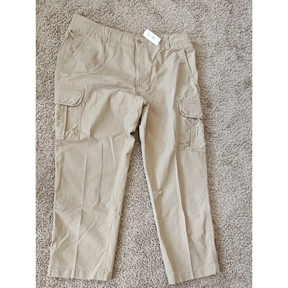 L.L. Bean Men's 40x30 Dark Khaki Cargo Pants New Outdoor Gorpcore 503739